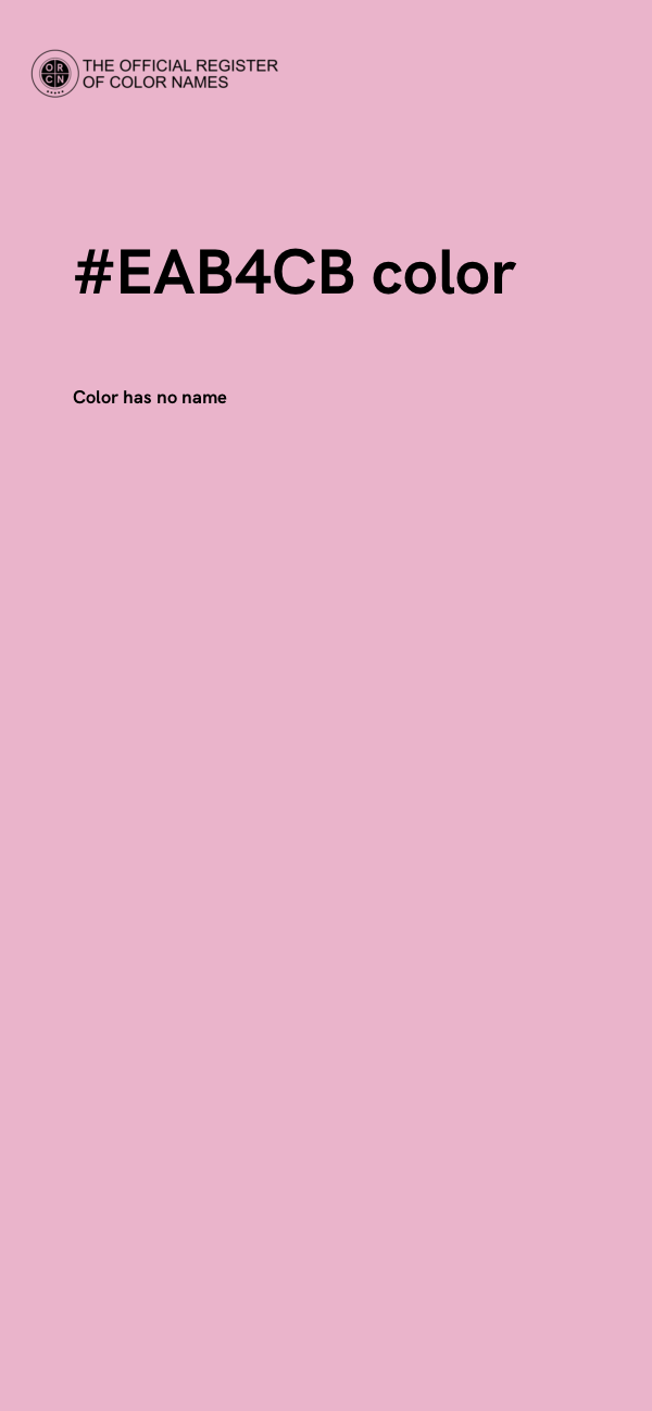 #EAB4CB color image