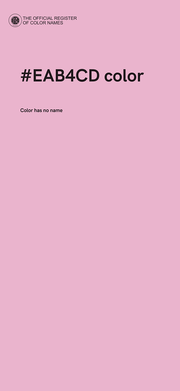#EAB4CD color image