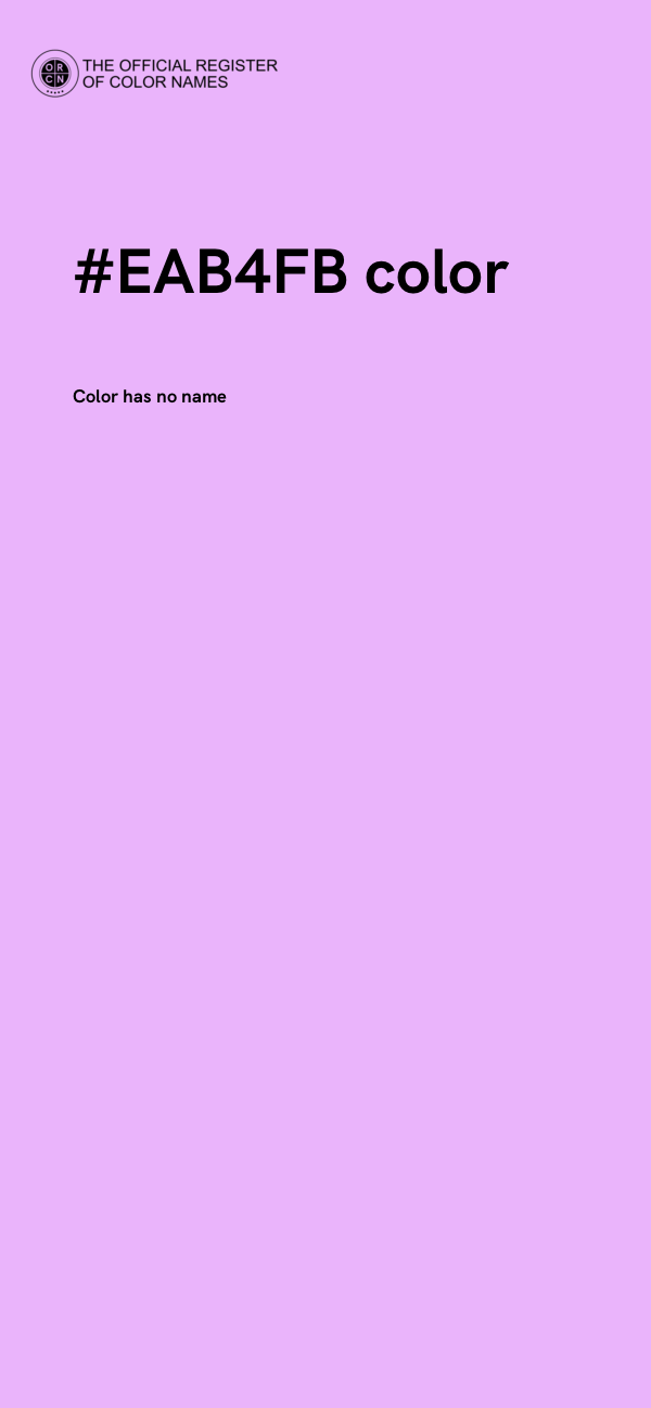 #EAB4FB color image