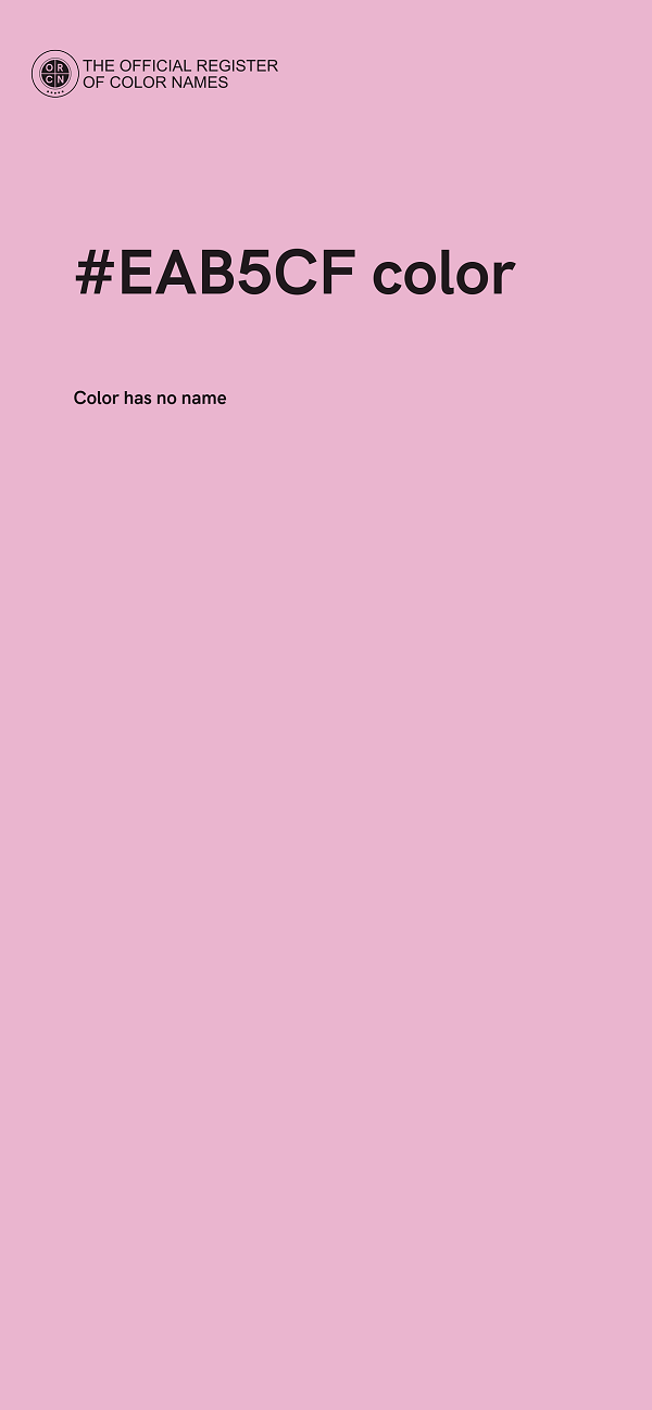 #EAB5CF color image