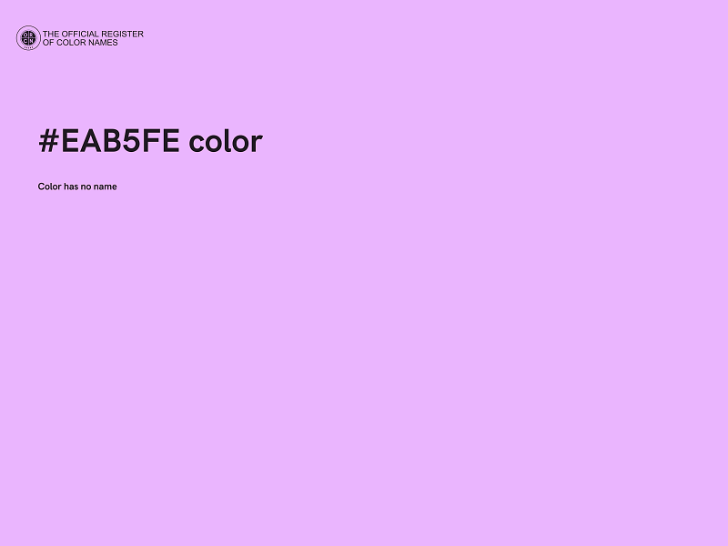 #EAB5FE color image