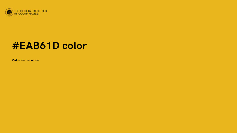 #EAB61D color image