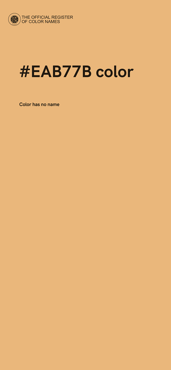 #EAB77B color image
