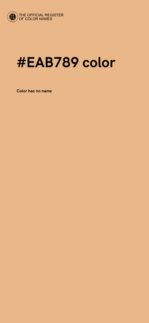 #EAB789 color image