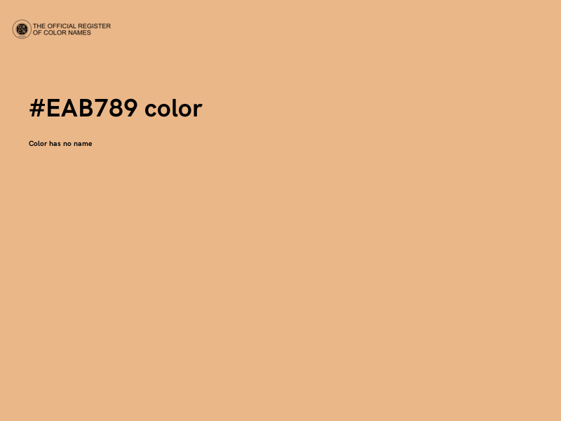 #EAB789 color image