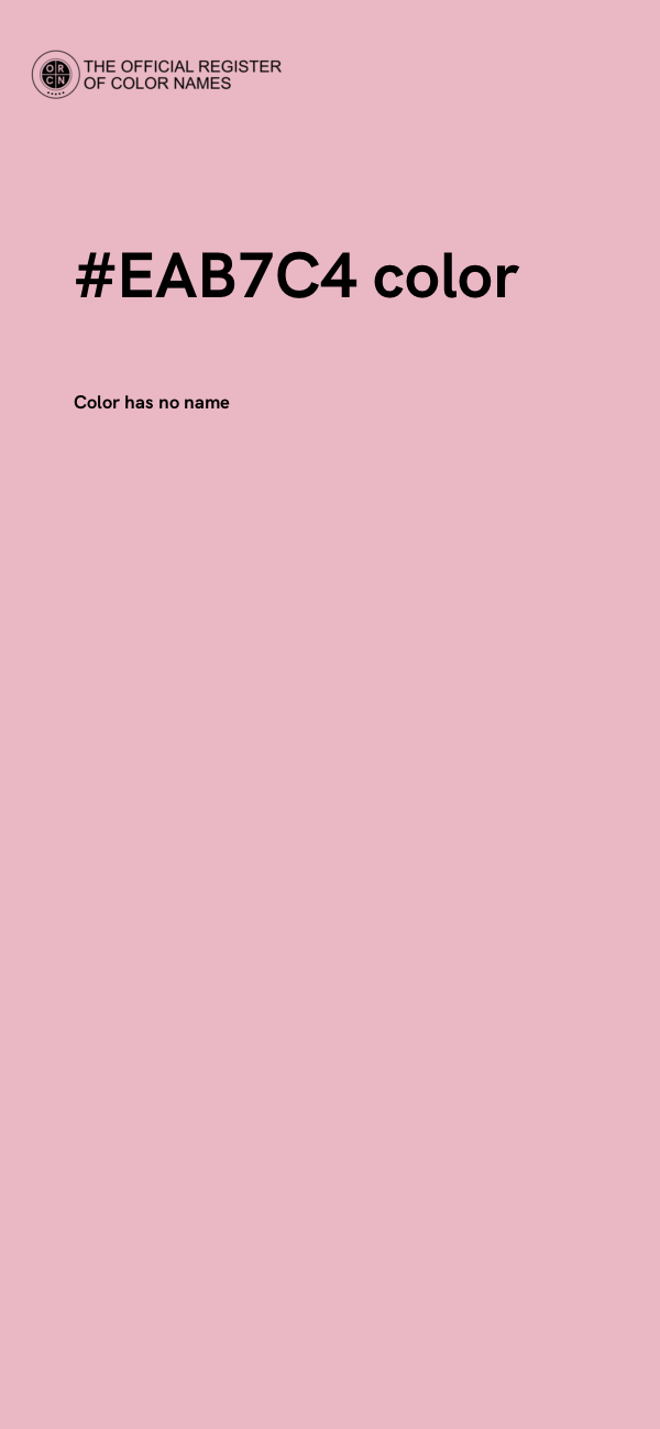 #EAB7C4 color image