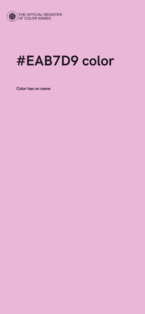 #EAB7D9 color image