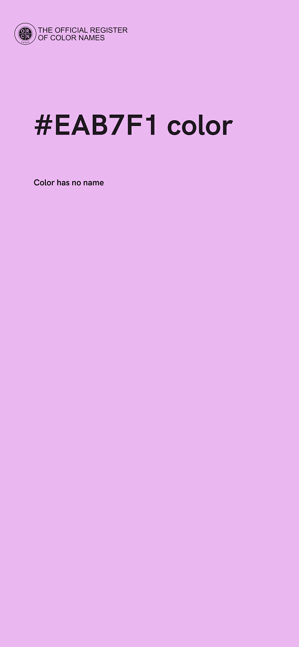 #EAB7F1 color image