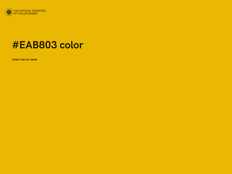 #EAB803 color image