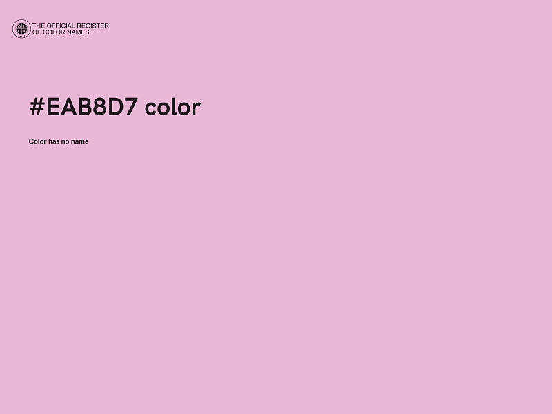 #EAB8D7 color image