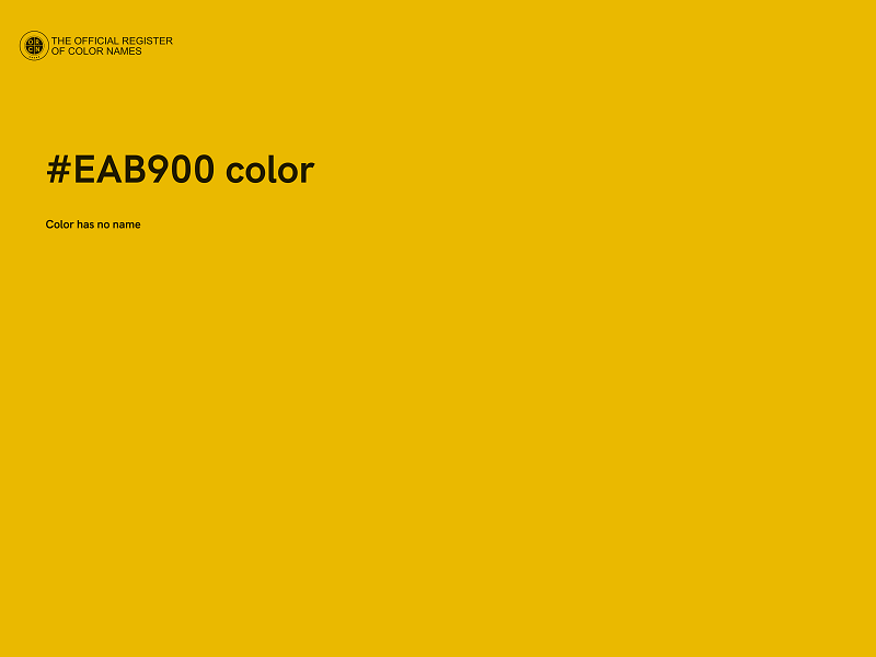 #EAB900 color image