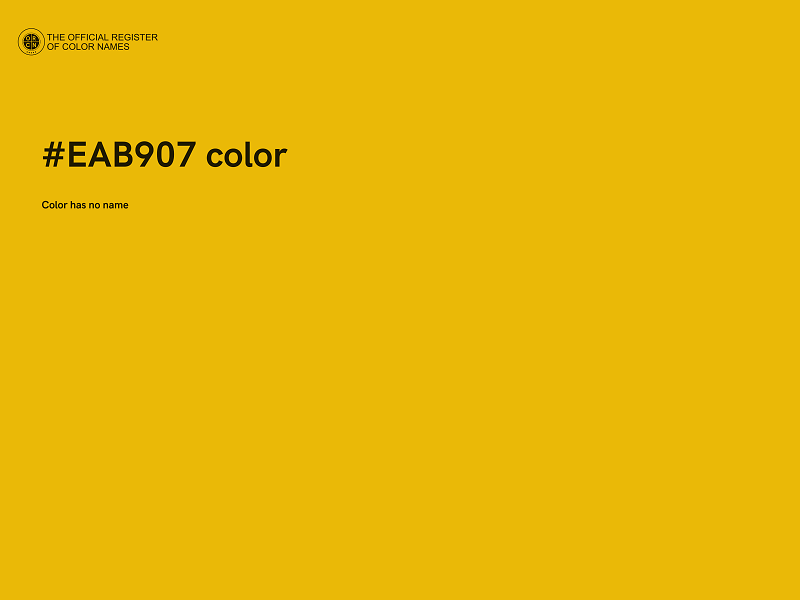 #EAB907 color image