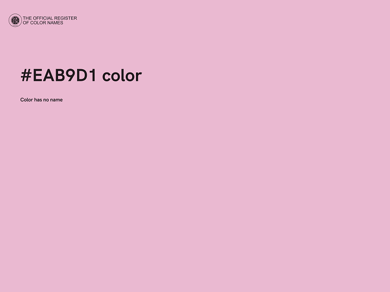 #EAB9D1 color image