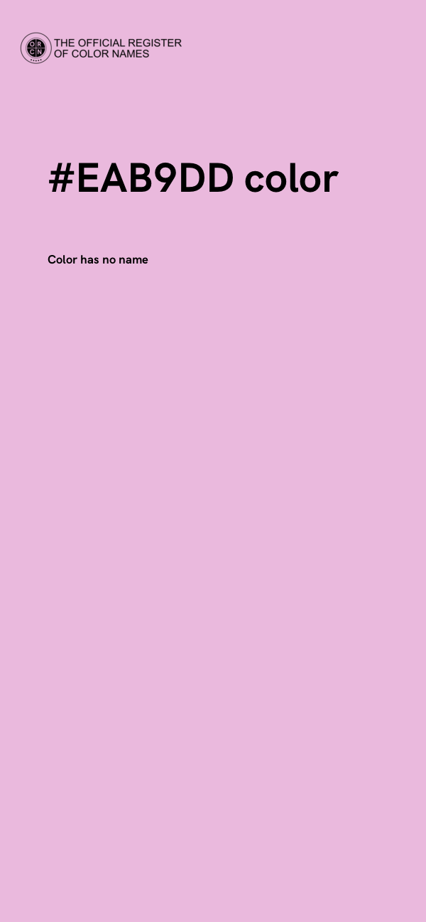 #EAB9DD color image