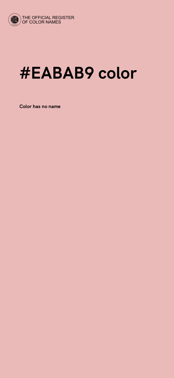 #EABAB9 color image