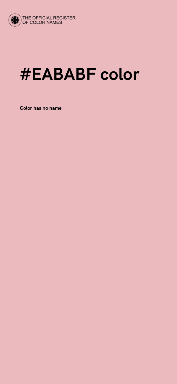 #EABABF color image