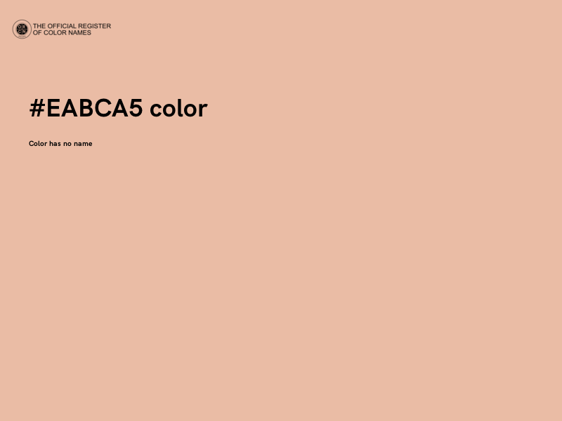 #EABCA5 color image