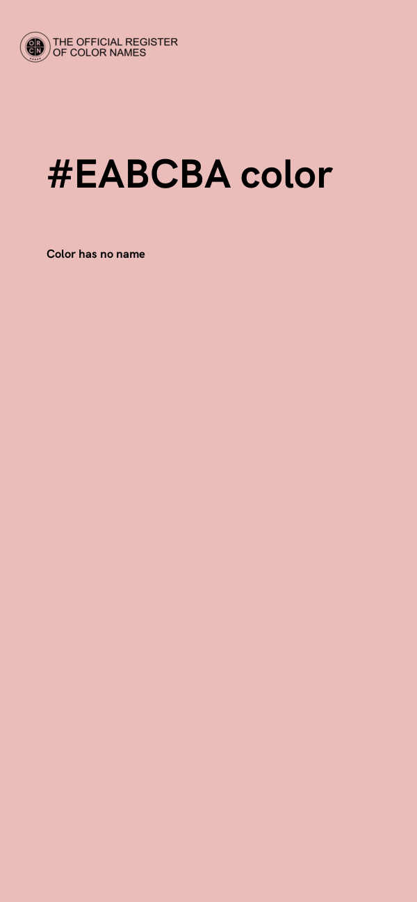 #EABCBA color image