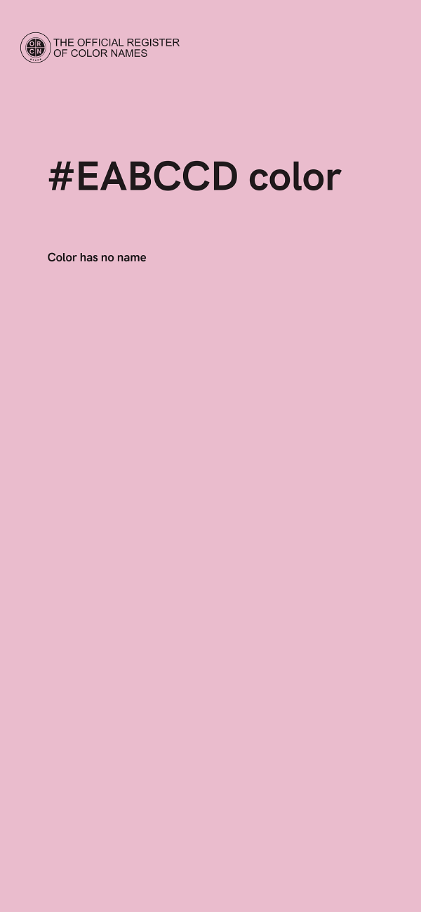 #EABCCD color image