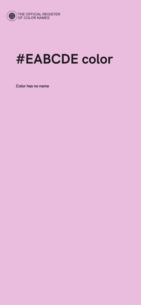 #EABCDE color image