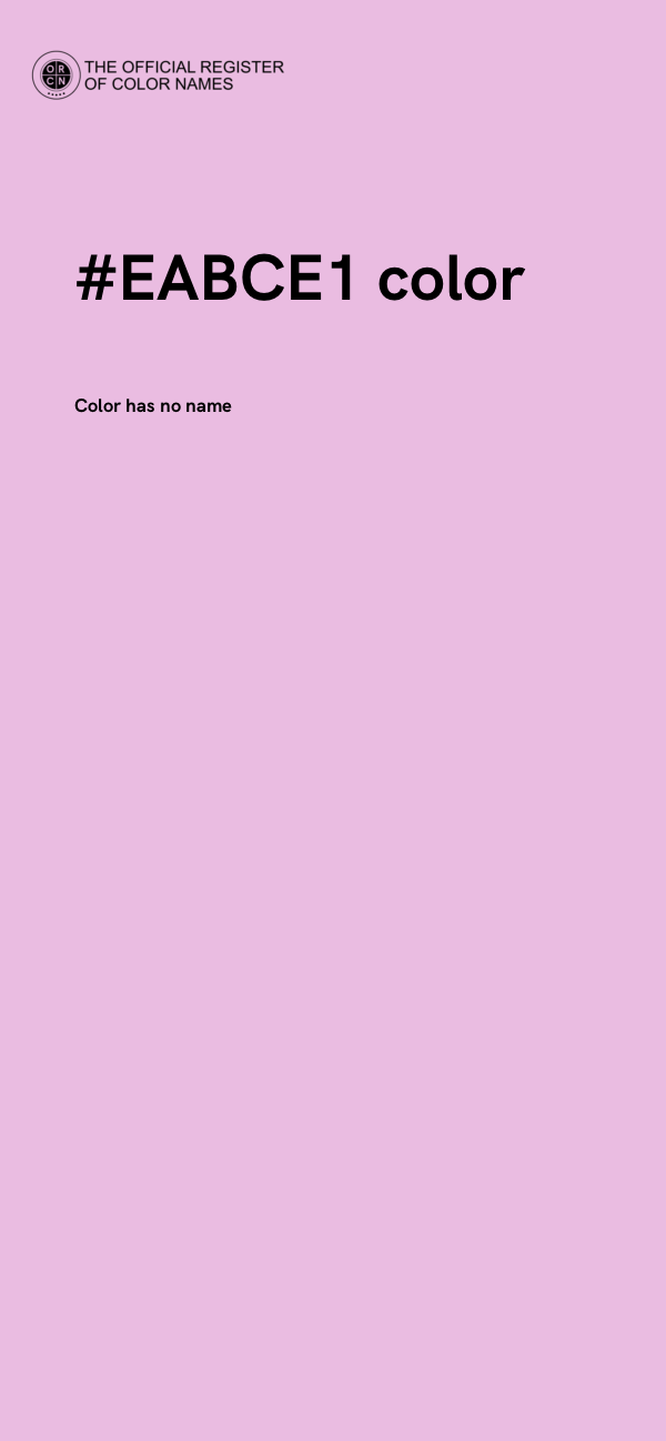 #EABCE1 color image
