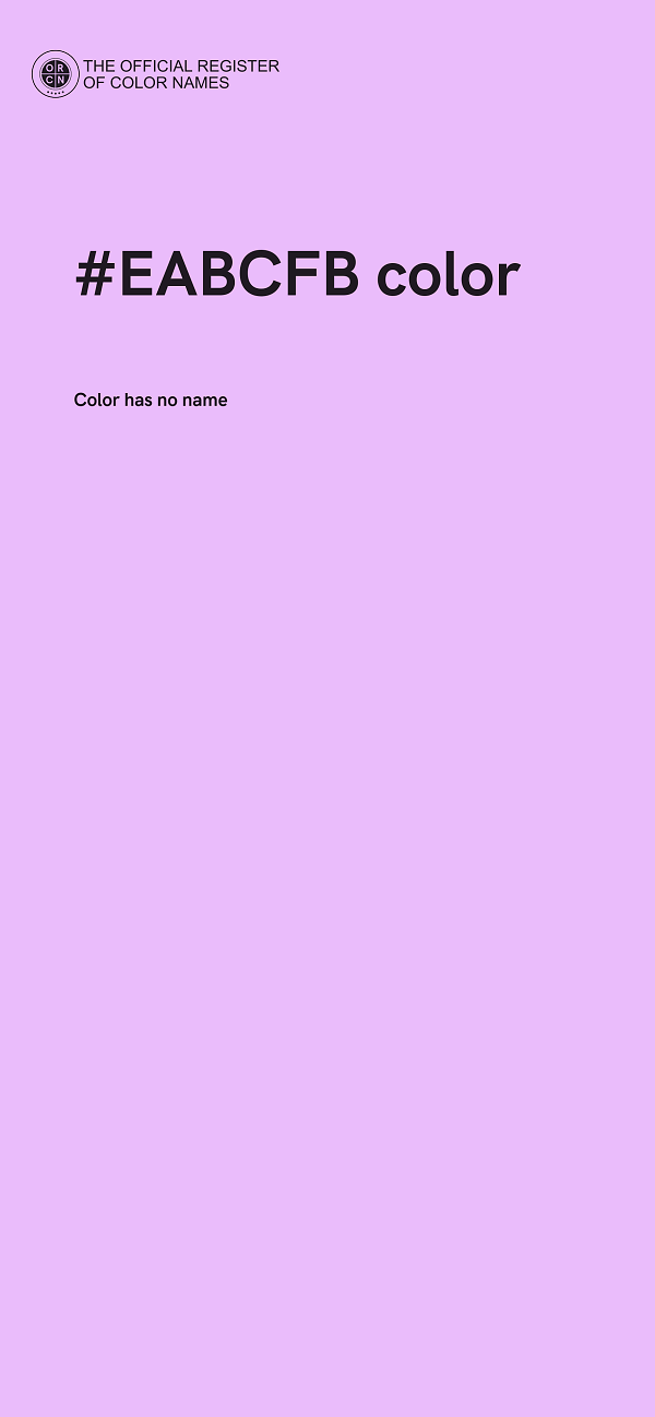 #EABCFB color image