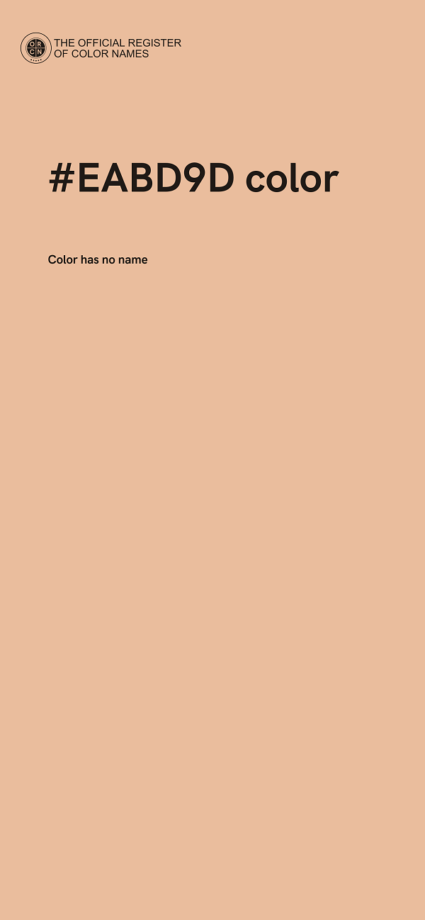 #EABD9D color image