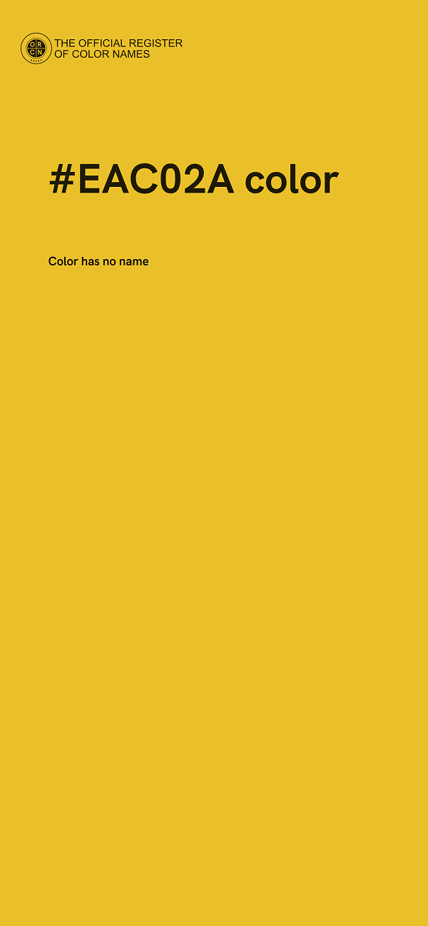 #EAC02A color image