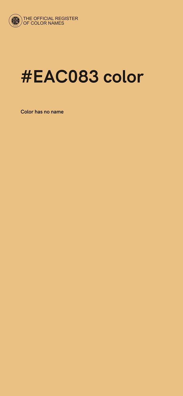 #EAC083 color image