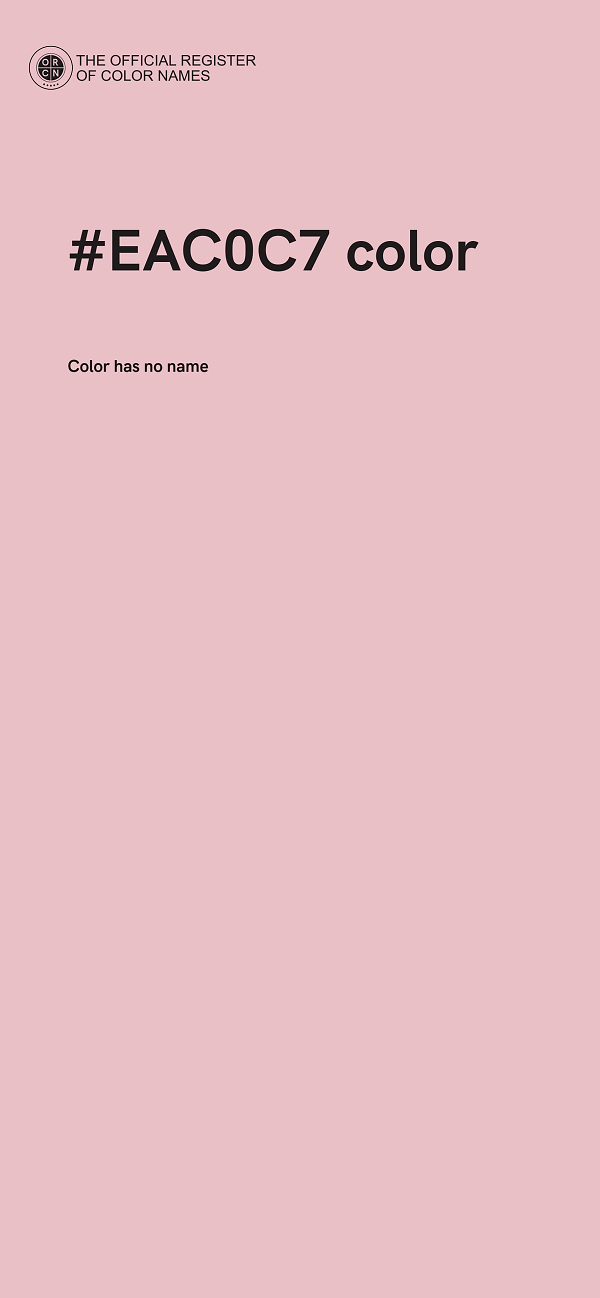 #EAC0C7 color image