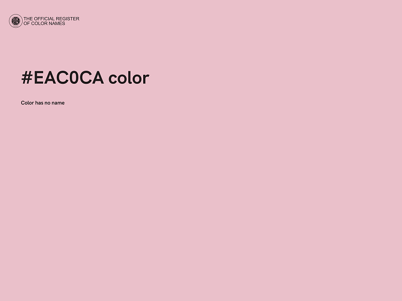 #EAC0CA color image