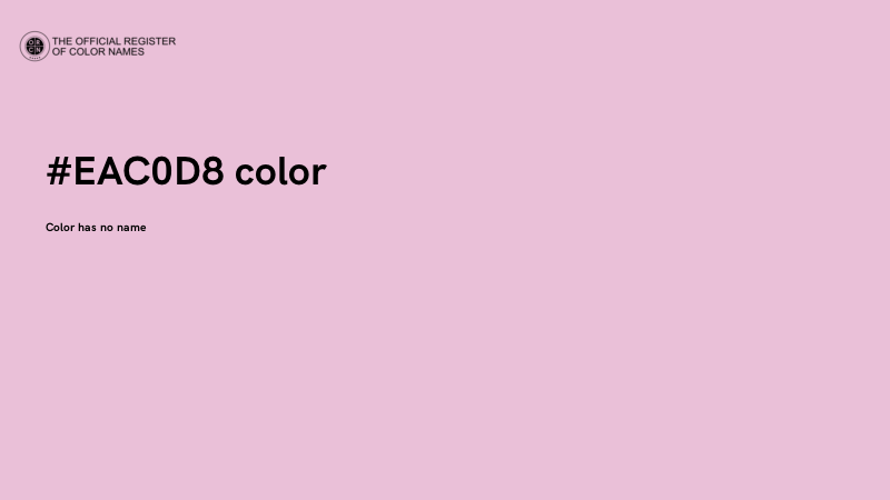 #EAC0D8 color image