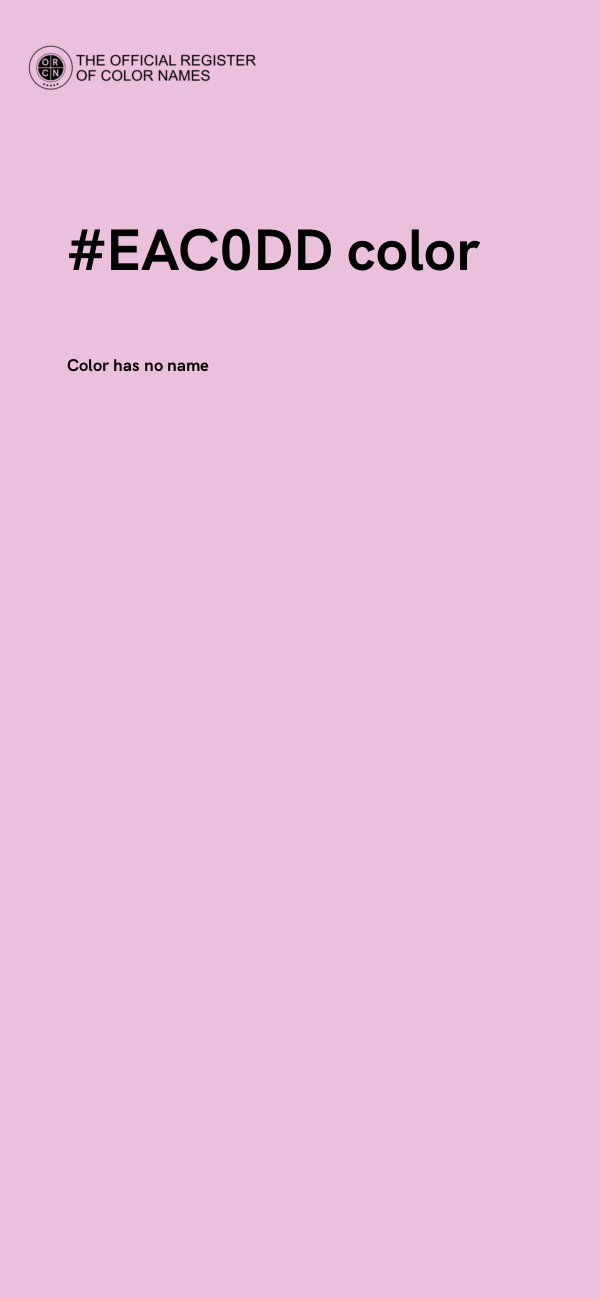 #EAC0DD color image