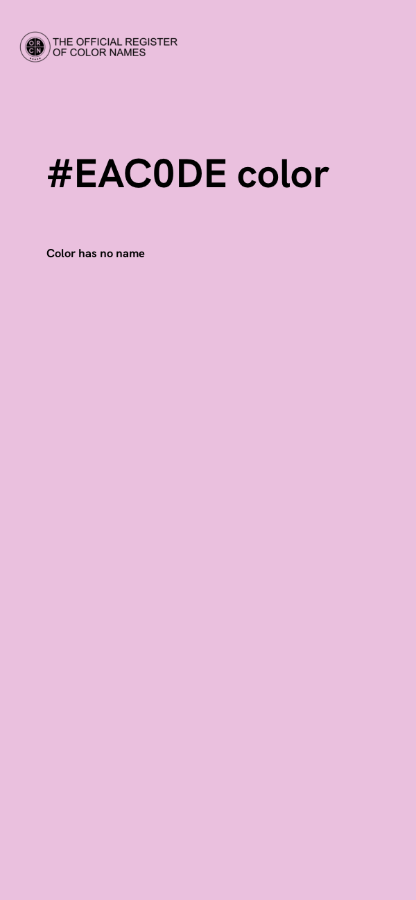 #EAC0DE color image