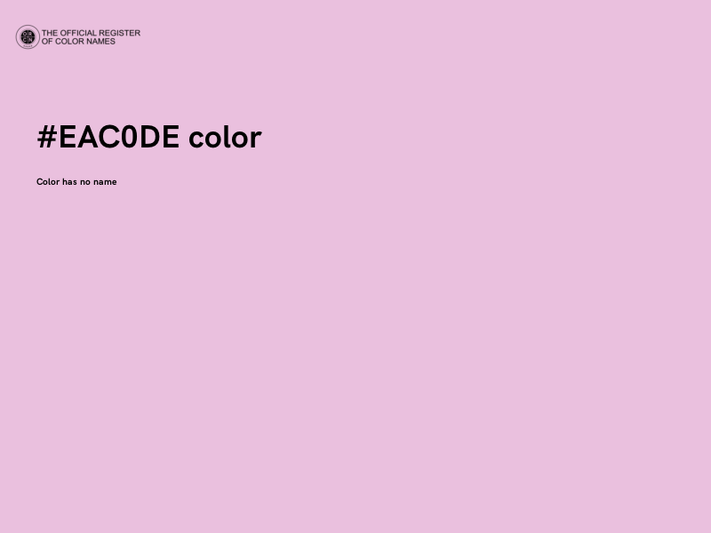 #EAC0DE color image