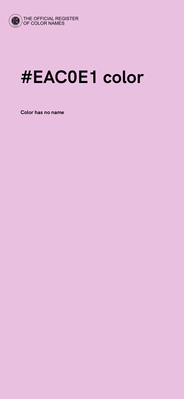 #EAC0E1 color image