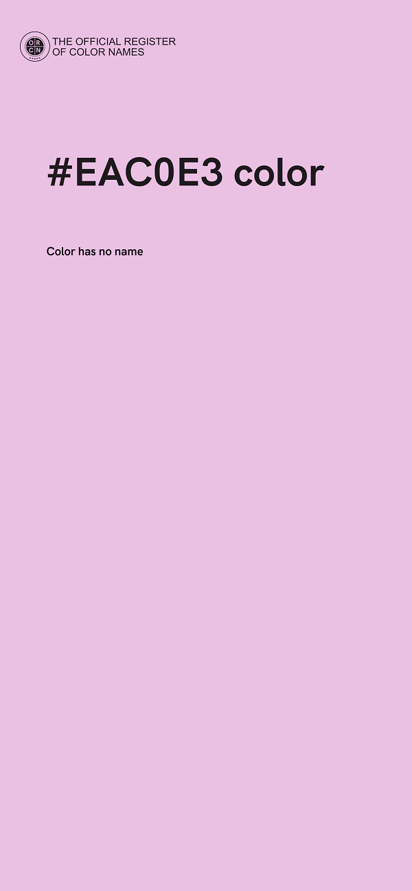 #EAC0E3 color image