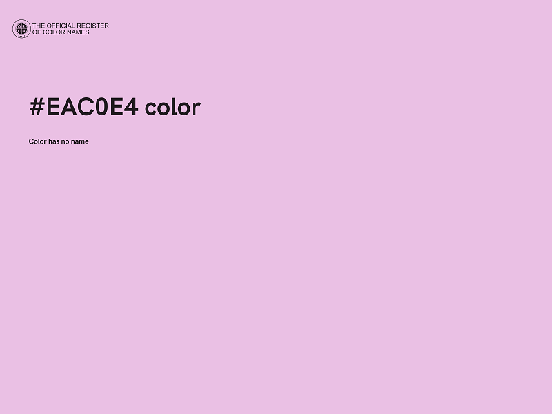 #EAC0E4 color image