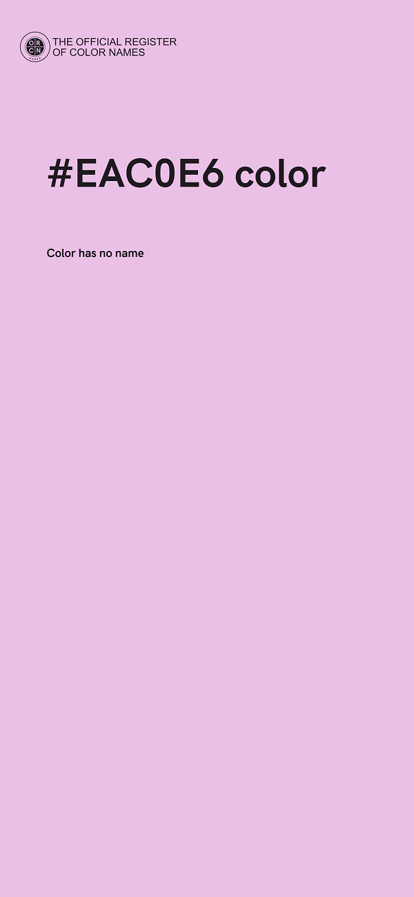 #EAC0E6 color image