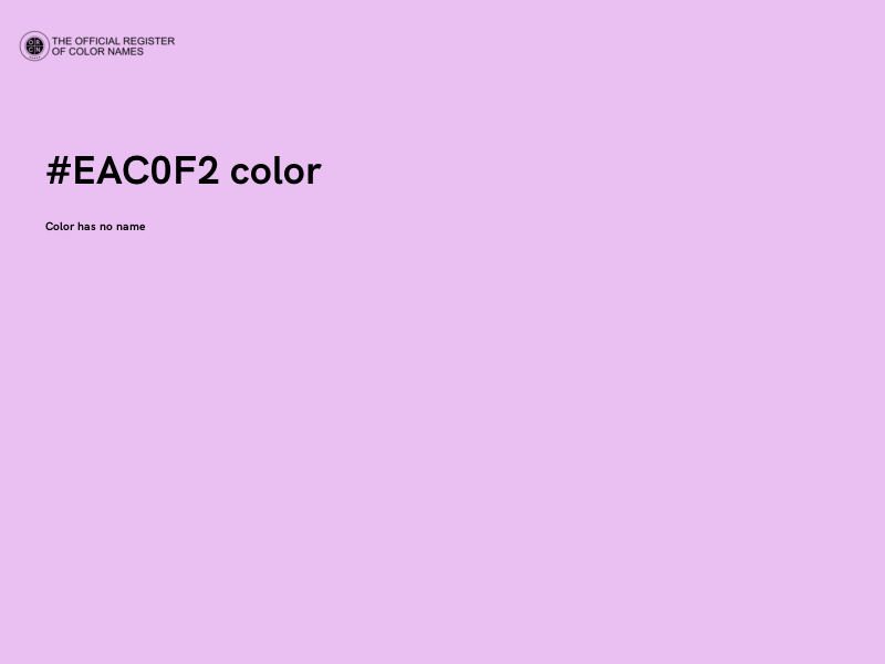 #EAC0F2 color image