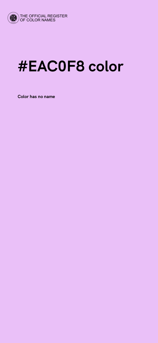 #EAC0F8 color image