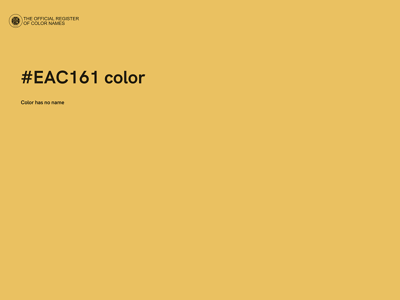 #EAC161 color image