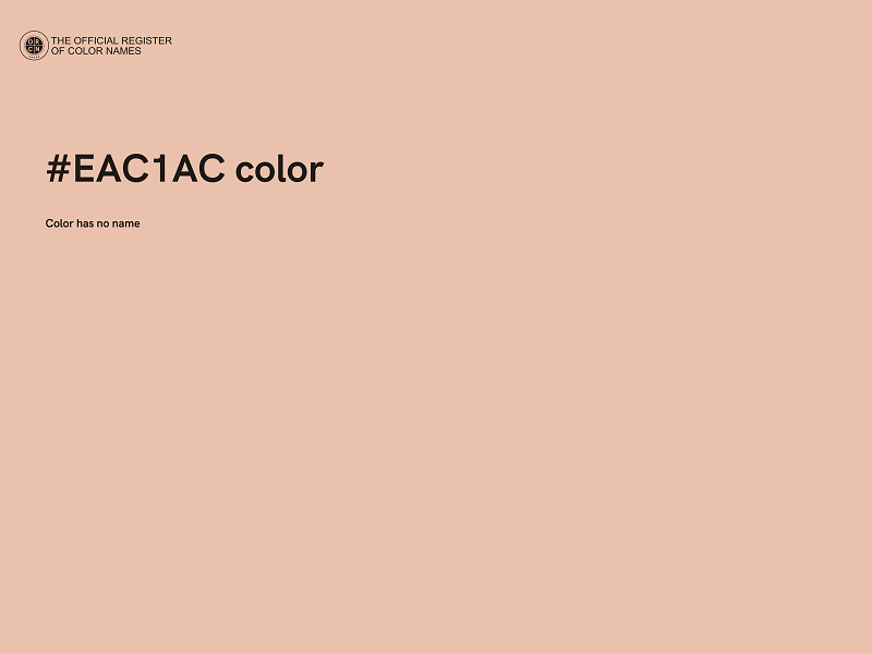 #EAC1AC color image