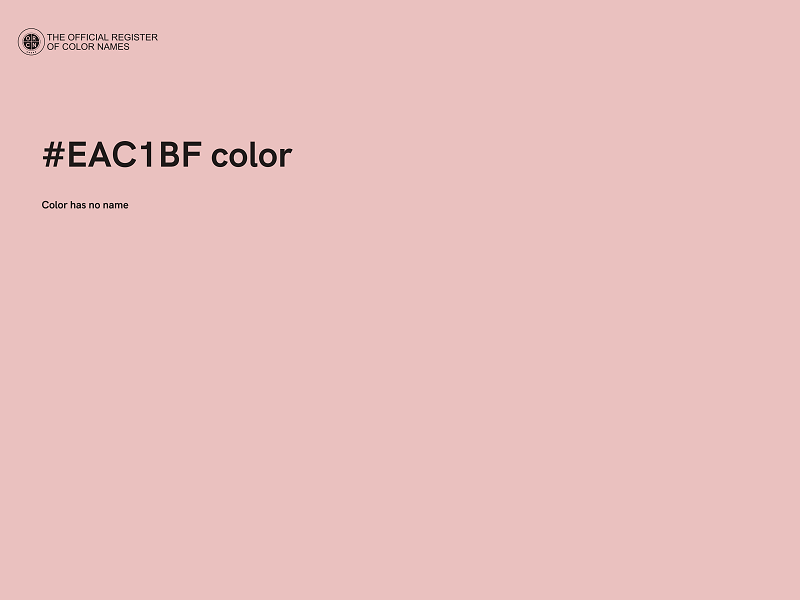 #EAC1BF color image