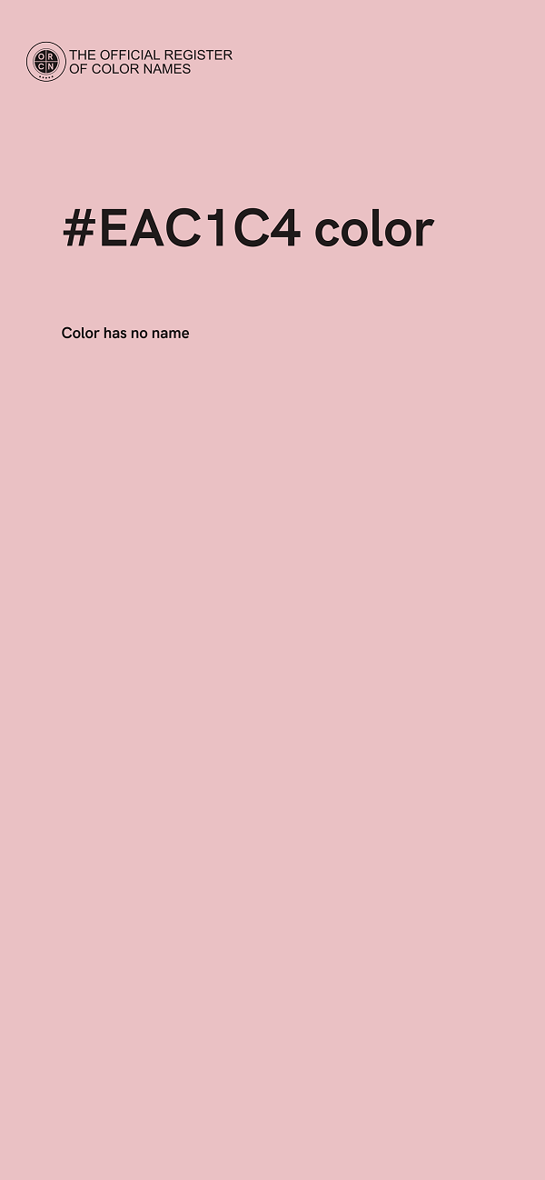 #EAC1C4 color image