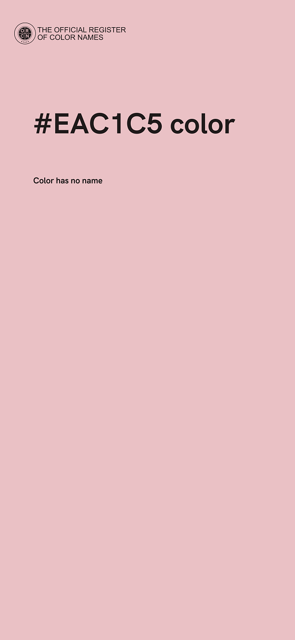 #EAC1C5 color image