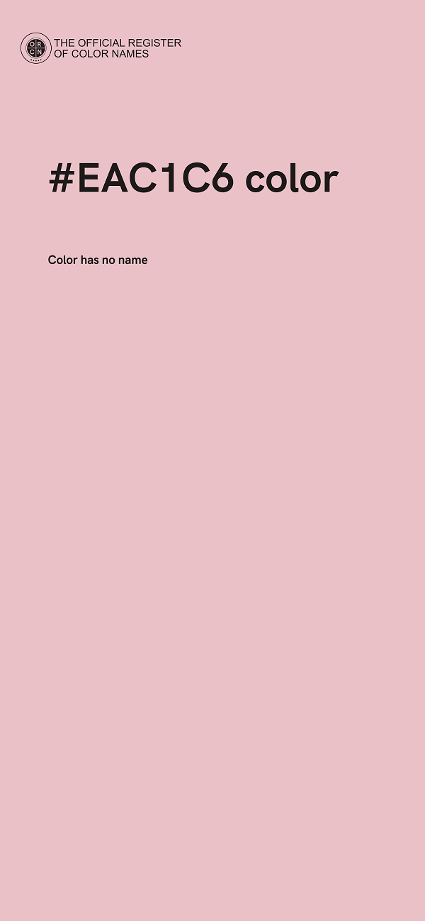 #EAC1C6 color image