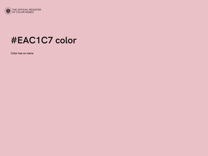 #EAC1C7 color image