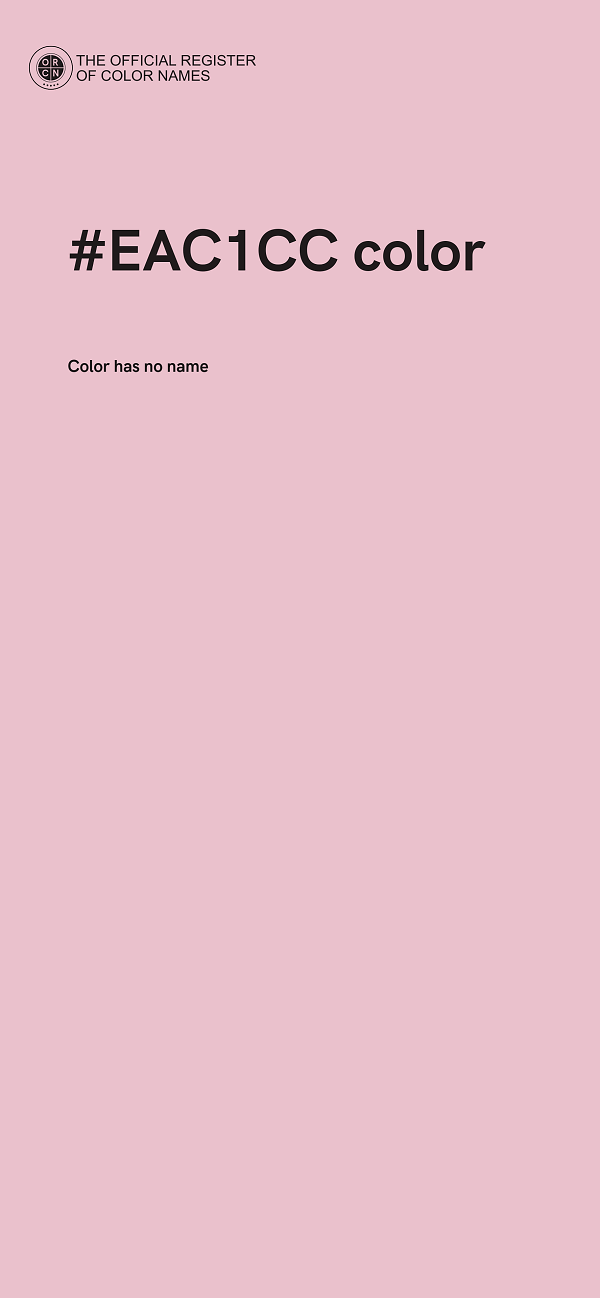 #EAC1CC color image