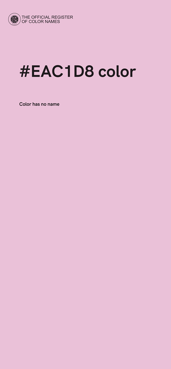 #EAC1D8 color image